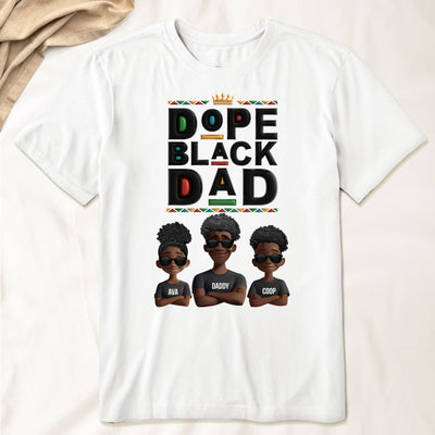 New Version Black History Dope Black Dad - Personalized Shirt