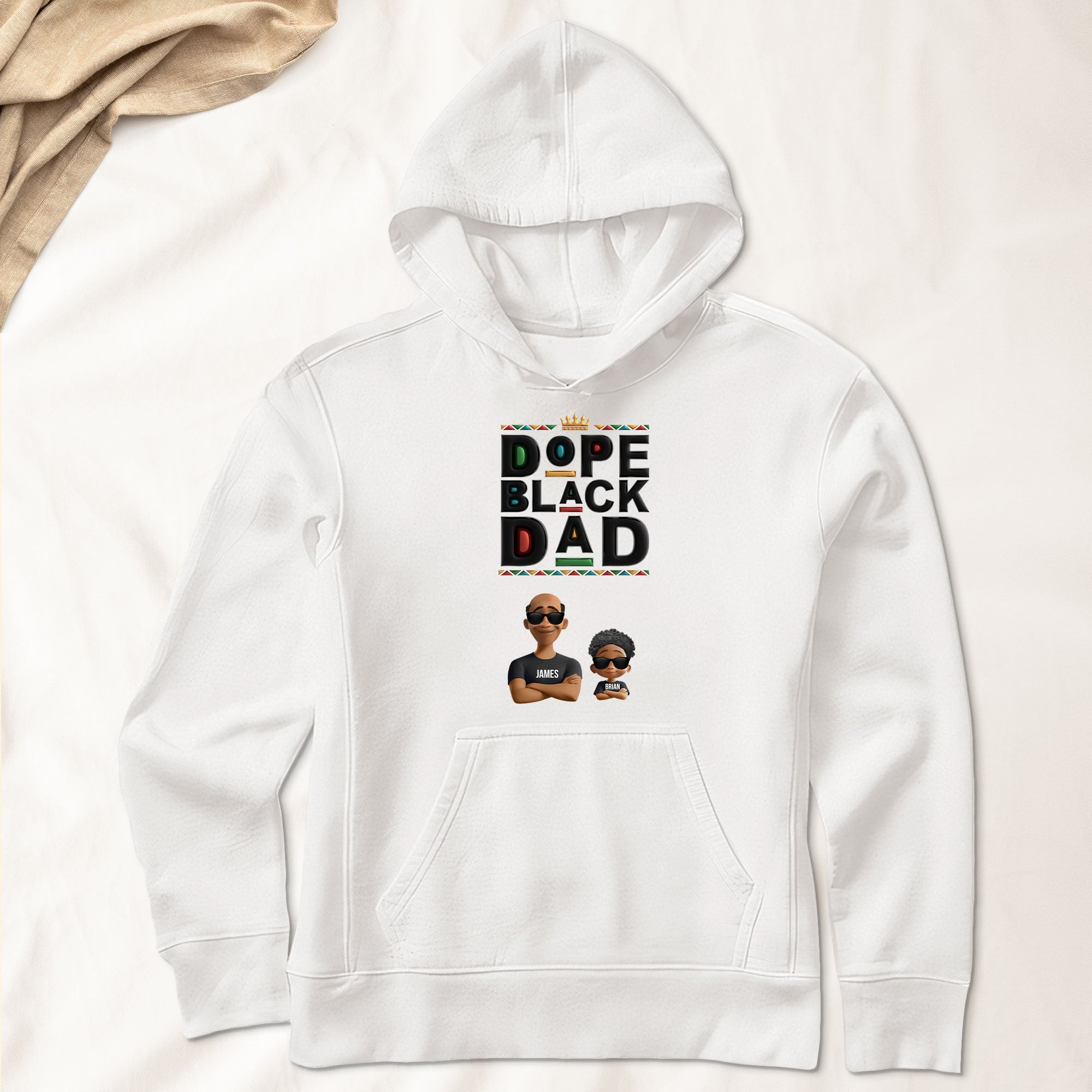 New Version Black History Dope Black Dad - Personalized Shirt