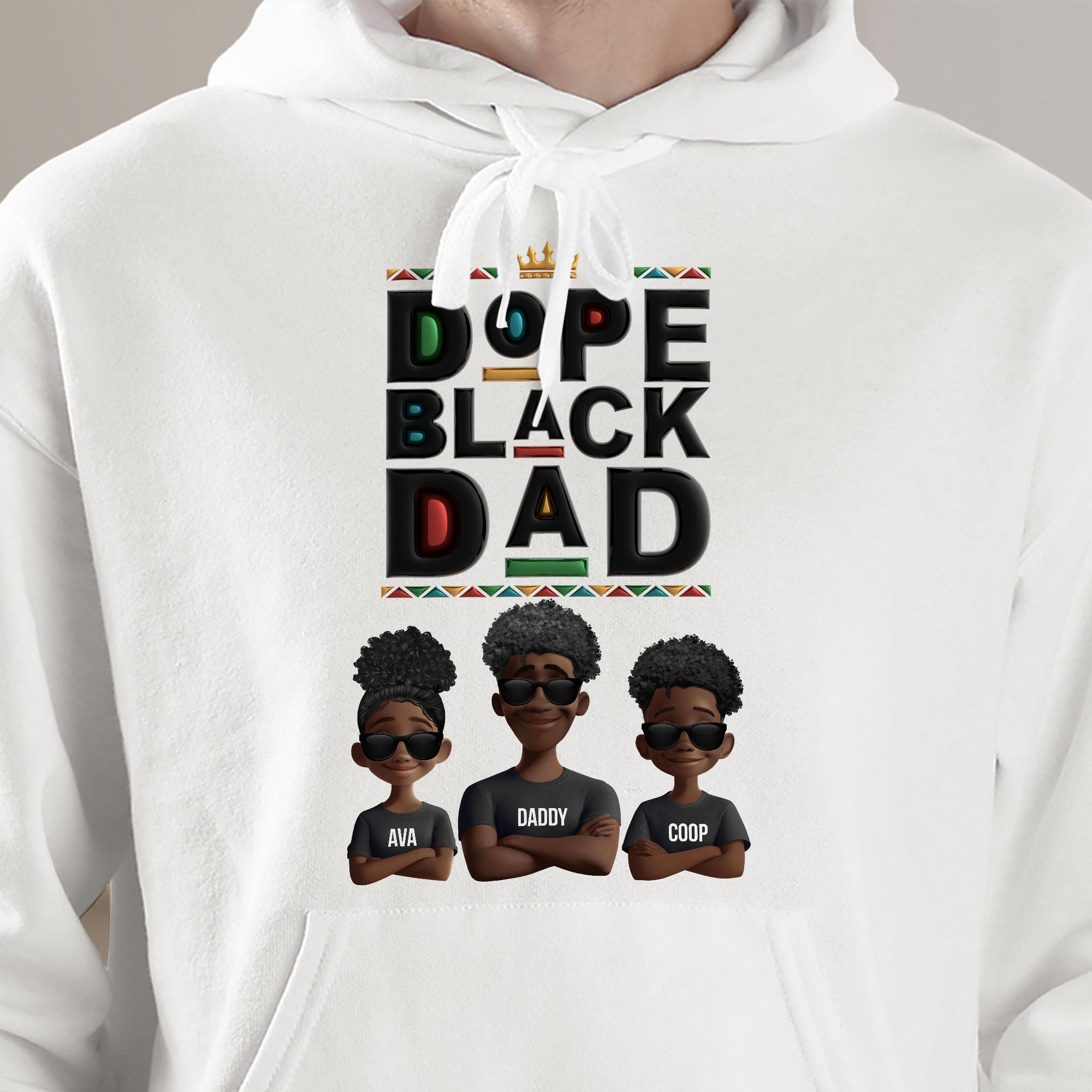 New Version Black History Dope Black Dad - Personalized Shirt