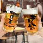 New Version Cheers To The New Graduate - Personalized Beer Glass