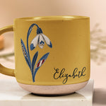 New Version Denim Birth Flower Gifts For Her, BFF, Sisters - Personalized Mug