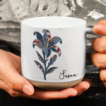 New Version Denim Birth Flower Gifts For Her, BFF, Sisters - Personalized Mug