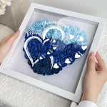 New Version First Mom Now Grandma - Personalized Flower Shadow Box