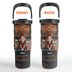 New Version Just A Girl Who Loves Books - Personalized 30oz Tumbler With Handle