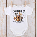 New Version Protected By Baby Gift Newborn Gift - Personalized Baby Onesie