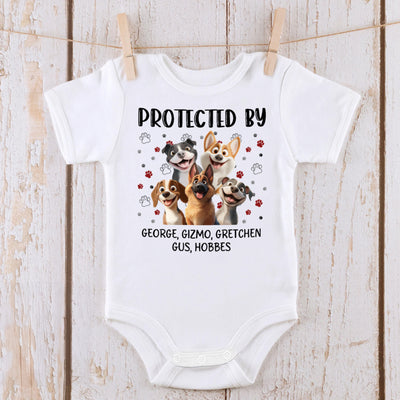 New Version Protected By Baby Gift Newborn Gift - Personalized Baby Onesie