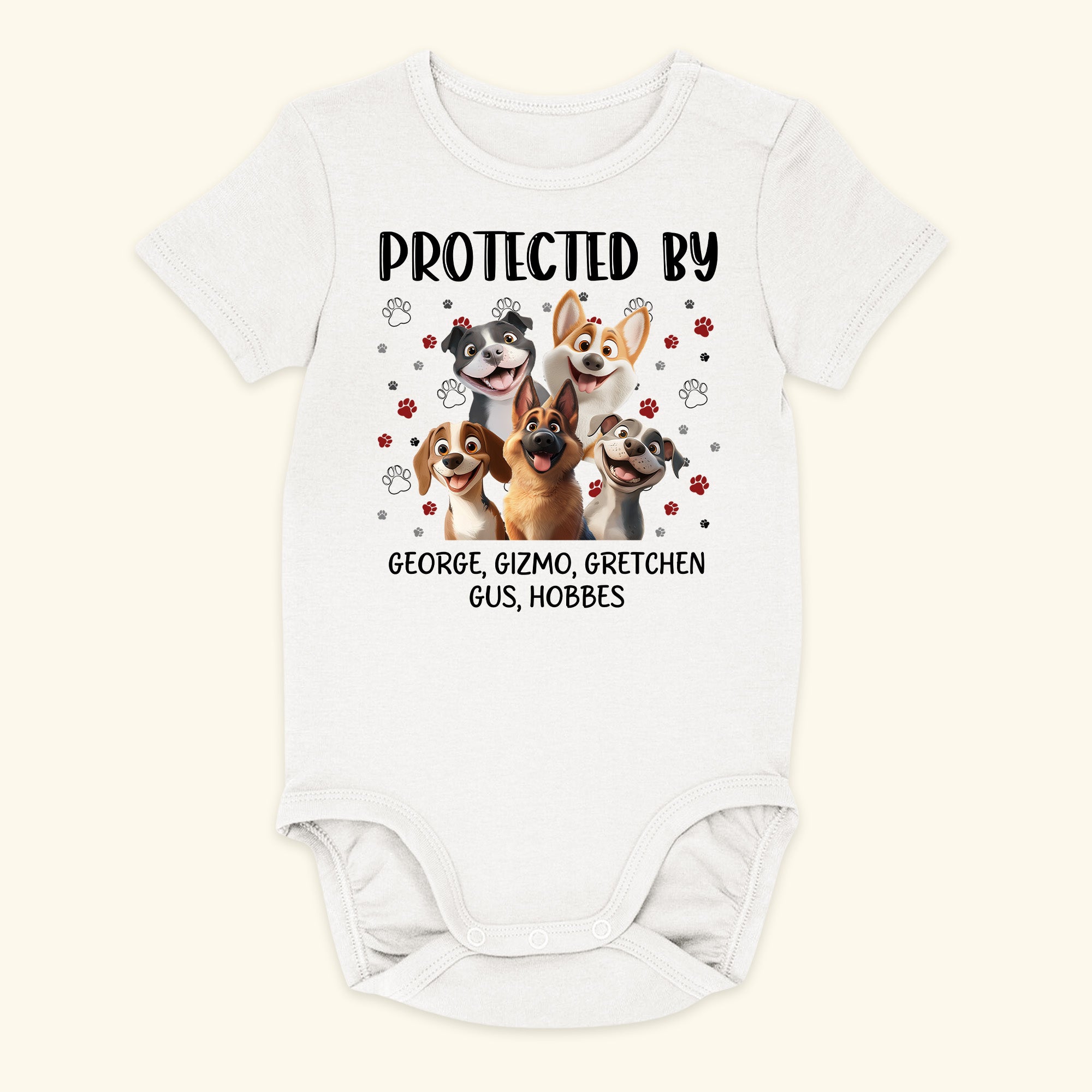 New Version Protected By Baby Gift Newborn Gift - Personalized Baby Onesie