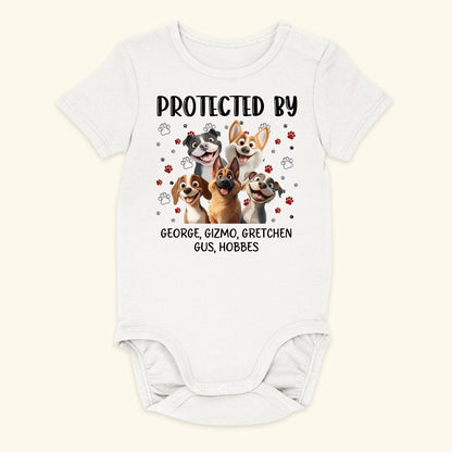 New Version Protected By Baby Gift Newborn Gift - Personalized Baby Onesie