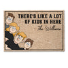 New Version - There&#39;s Like A Lot Of Kids In Here - Personalized Doormat