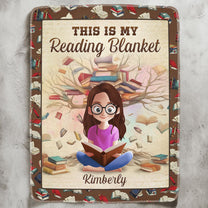 New Version This Is My Reading Blanket Book Lovers Gift - Personalized Blanket