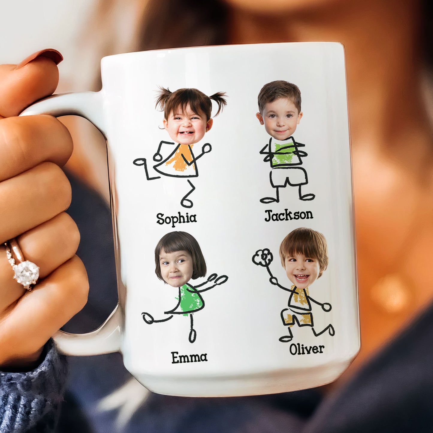 New Version To Dad From The Reasons You Drink - Personalized Photo Mug