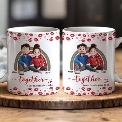 New Version Together Is Our Favorite Place To Be - Personalized Mug