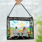 New Version You, Me & The Dogs - Personalized Window Hanging Suncatcher Ornament
