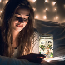 New Version You & Me We Got This Couple Gifts - Personalized Mason Jar Light