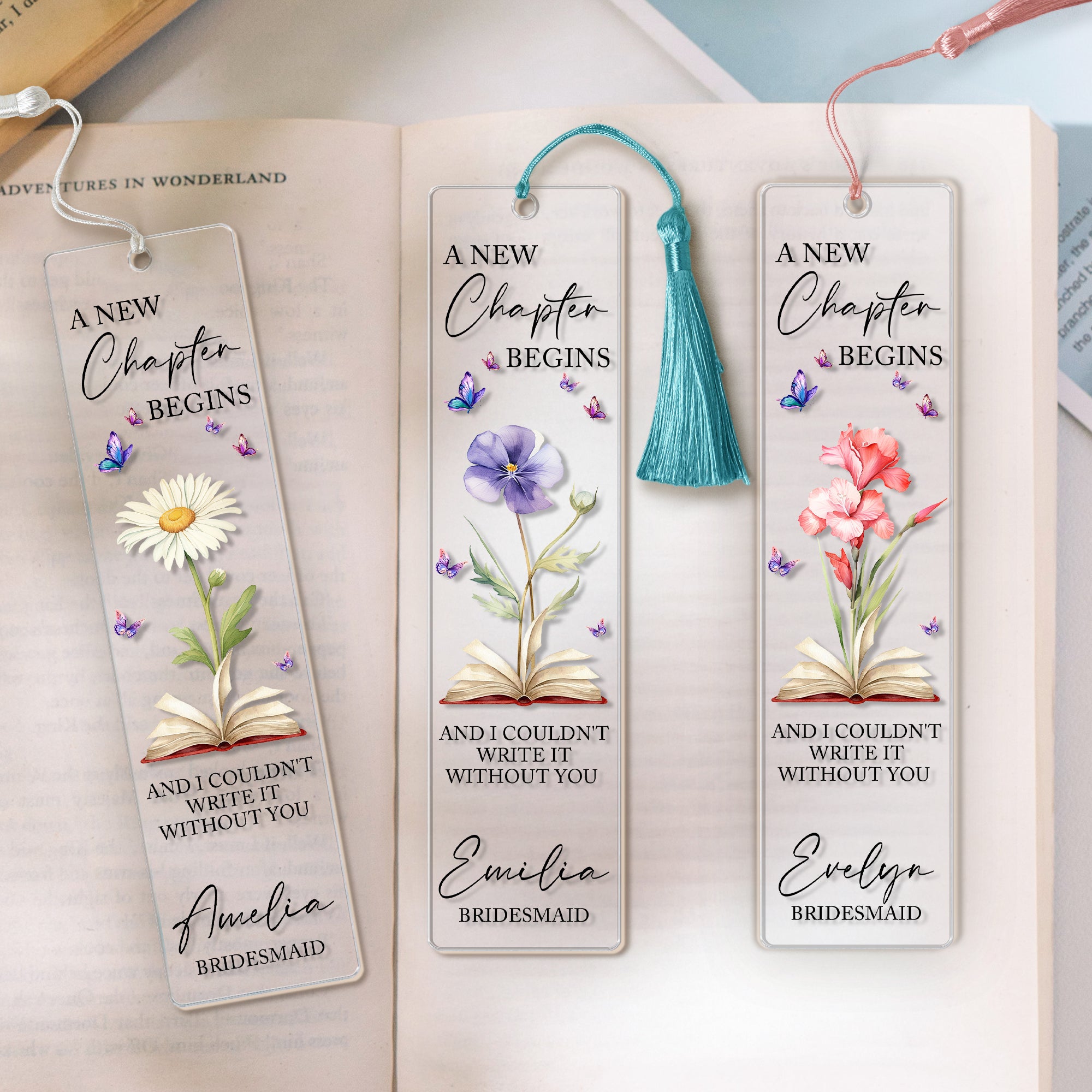 New-Chapter-Begins-Custom-Birth-Flower-&-Name-Wedding-Gift-For-Bridesmaid-Personalized-Bookmark-1