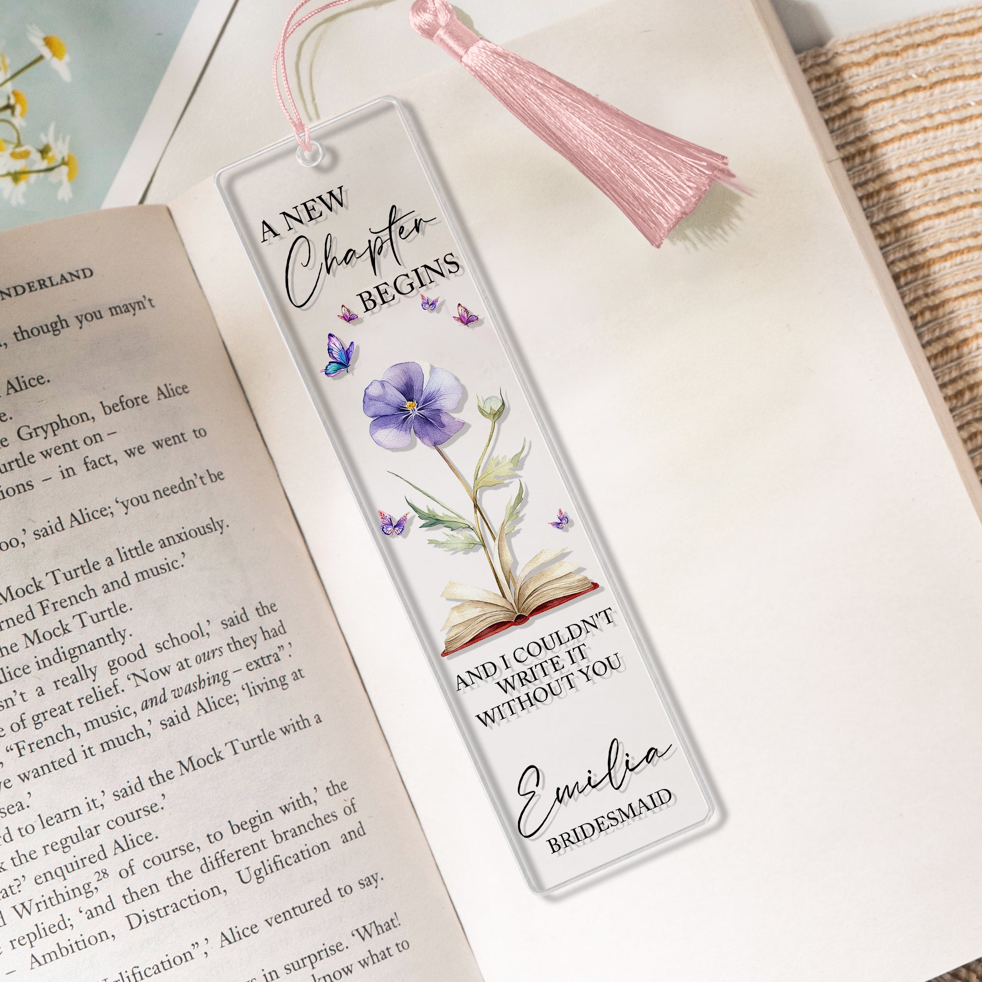 New-Chapter-Begins-Custom-Birth-Flower-&-Name-Wedding-Gift-For-Bridesmaid-Personalized-Bookmark-2