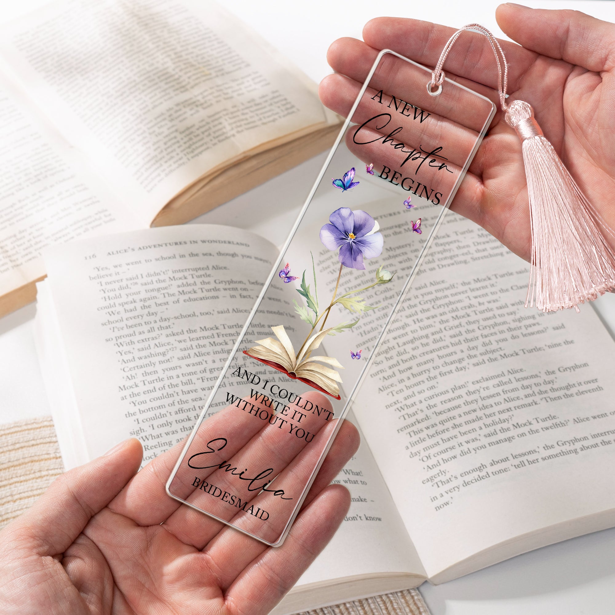 New-Chapter-Begins-Custom-Birth-Flower-&-Name-Wedding-Gift-For-Bridesmaid-Personalized-Bookmark-3