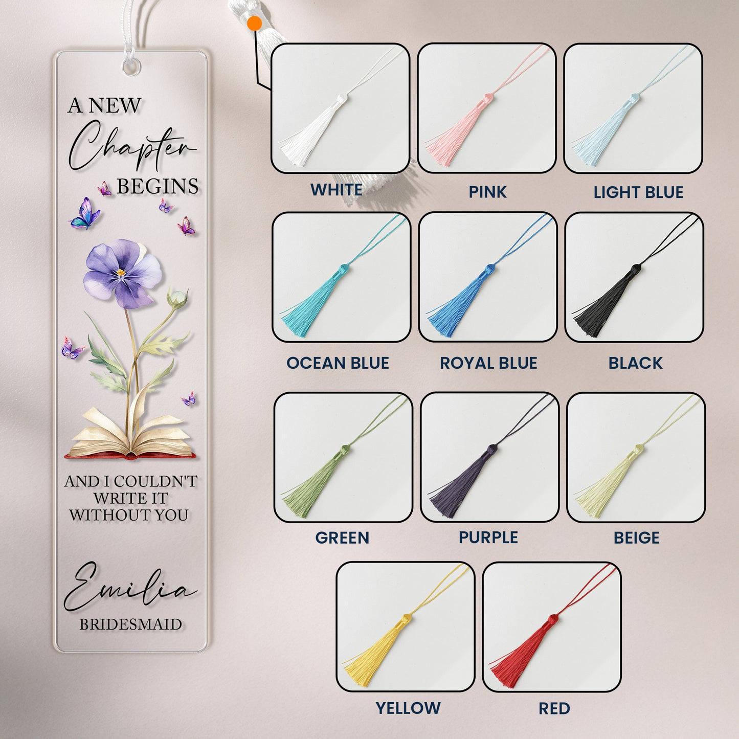 New-Chapter-Begins-Custom-Birth-Flower-&-Name-Wedding-Gift-For-Bridesmaid-Personalized-Bookmark-4