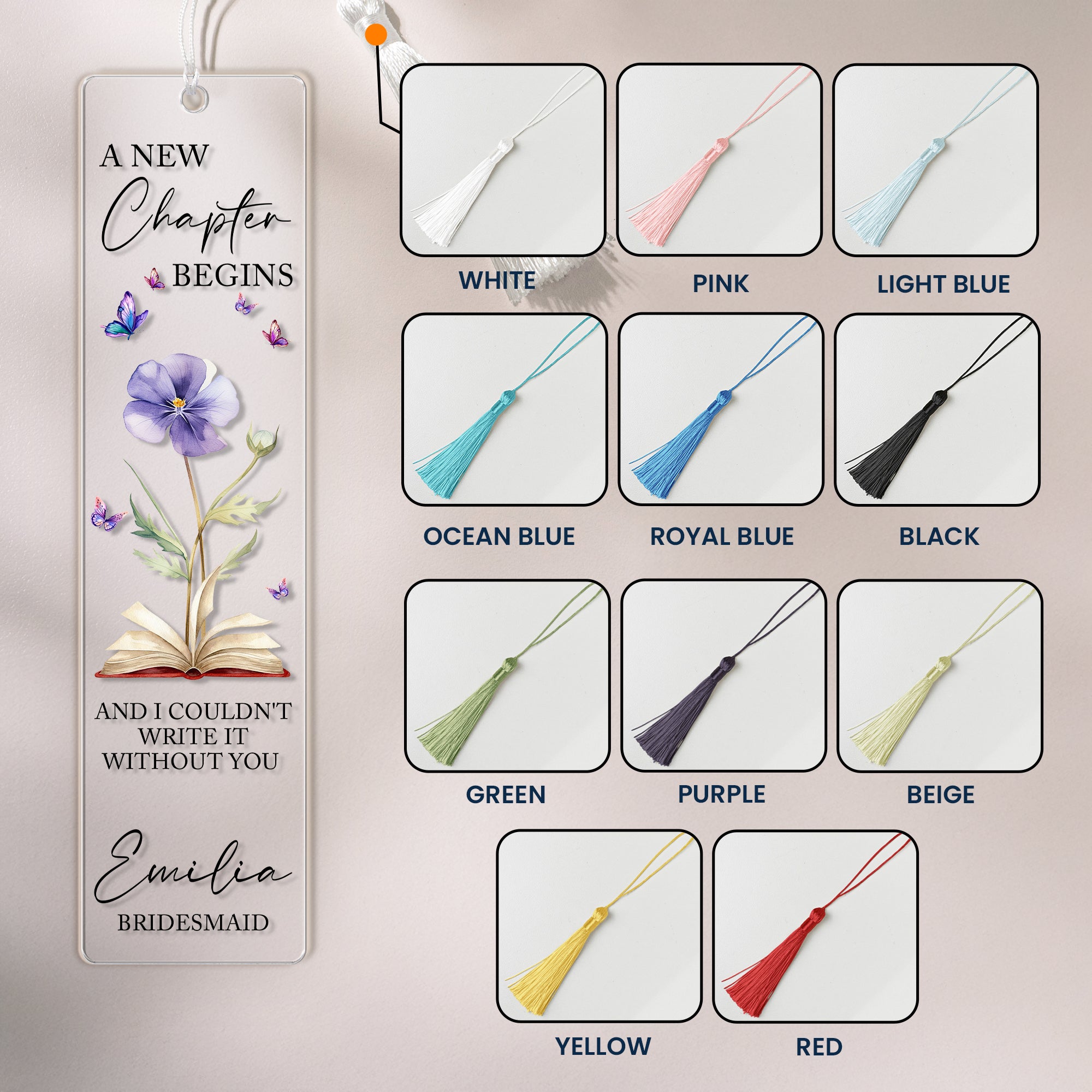 New-Chapter-Begins-Custom-Birth-Flower-&-Name-Wedding-Gift-For-Bridesmaid-Personalized-Bookmark-4