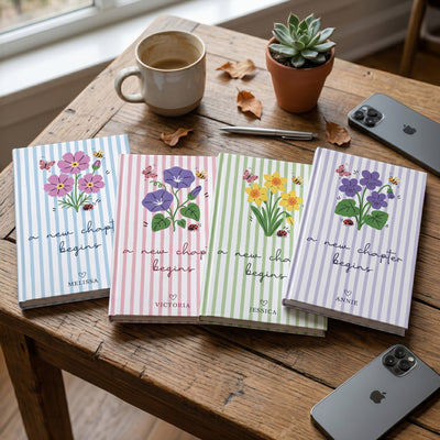New Chapter Birth Month Flower - Personalized Journal