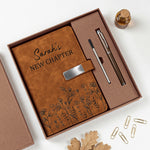 New-Chapter,-Next-Chapter-Custom-Birth-Flower-&-Name-Birthday-Gift,-Retirement-Gifts-For-Her-Personalized-Notebook-Set-1