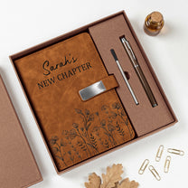 New-Chapter,-Next-Chapter-Custom-Birth-Flower-&-Name-Birthday-Gift,-Retirement-Gifts-For-Her-Personalized-Notebook-Set-1