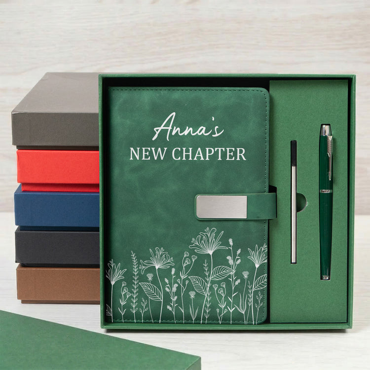 New-Chapter,-Next-Chapter-Custom-Birth-Flower-&-Name-Birthday-Gift,-Retirement-Gifts-For-Her-Personalized-Notebook-Set-6