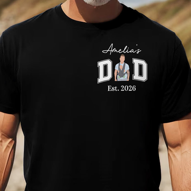 New-Dad,-Mom,-1st-Parents-Custom-Name-&-Photo-Faceless-Art-Personalized-Shirt-4
