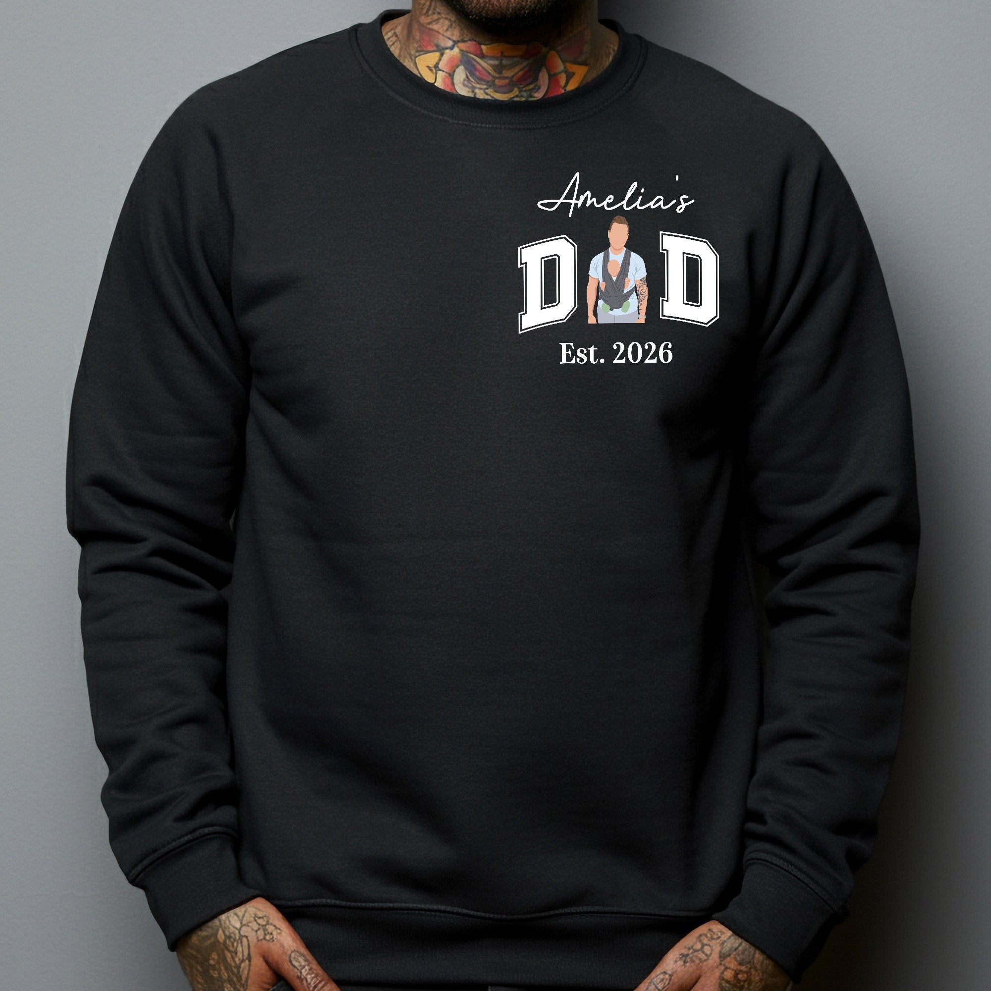 New-Dad,-Mom,-1st-Parents-Custom-Name-&-Photo-Faceless-Art-Personalized-Shirt-6