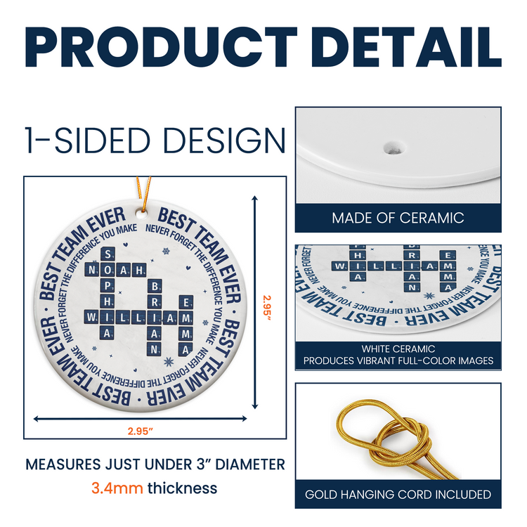 New-Version-Best-Team-Ever-Never-Forget-the-Difference-You-Make-Personalized-Ornament6