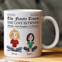 Newspaper Themed Gift For Mom, Daughter, Son Forever Love - Personalized Mug