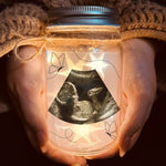 Next Mother's Day I'll Be Snuggled In Your Arms - Personalized Mason Jar Light