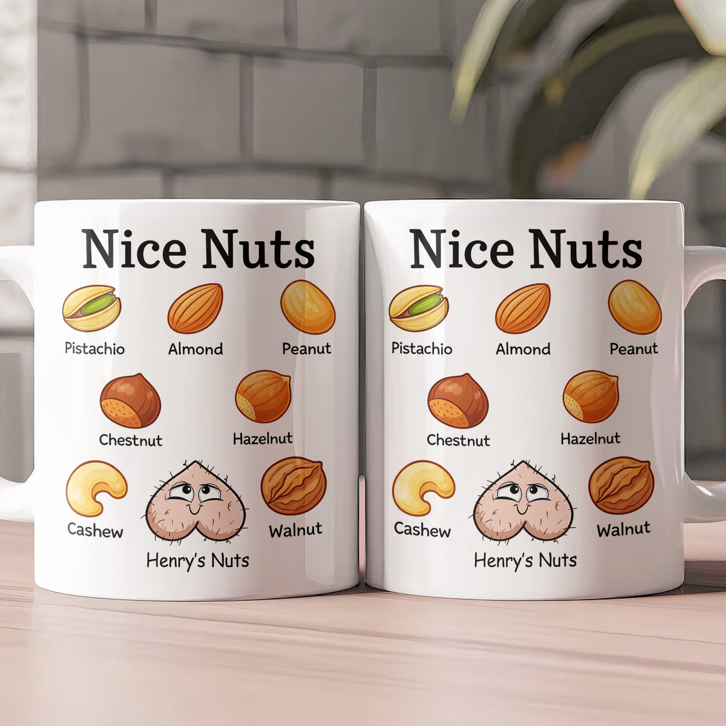Nice Nuts Exchange Gift For Husband, Bf - Personalized Mug