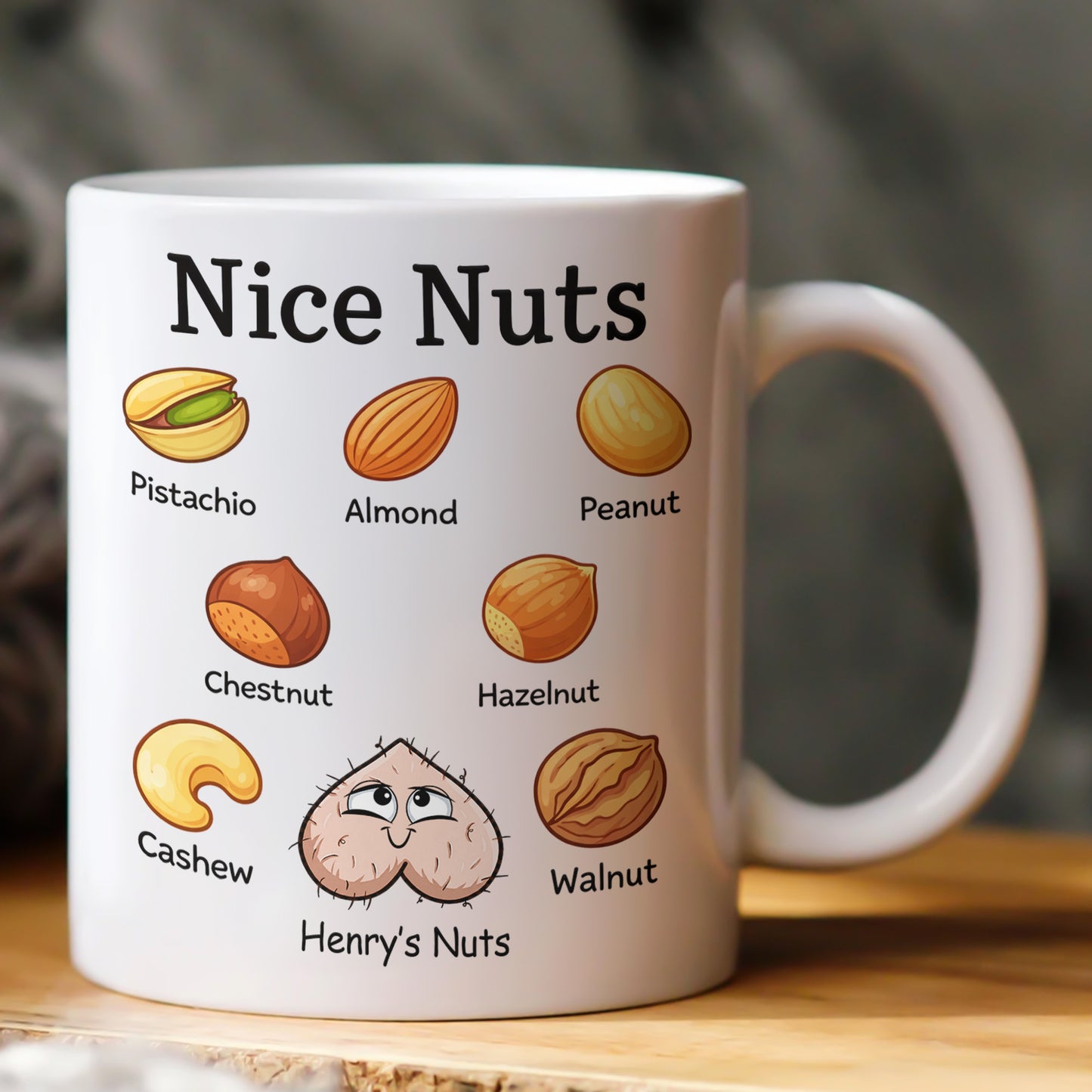 Nice Nuts Exchange Gift For Husband, Bf - Personalized Mug