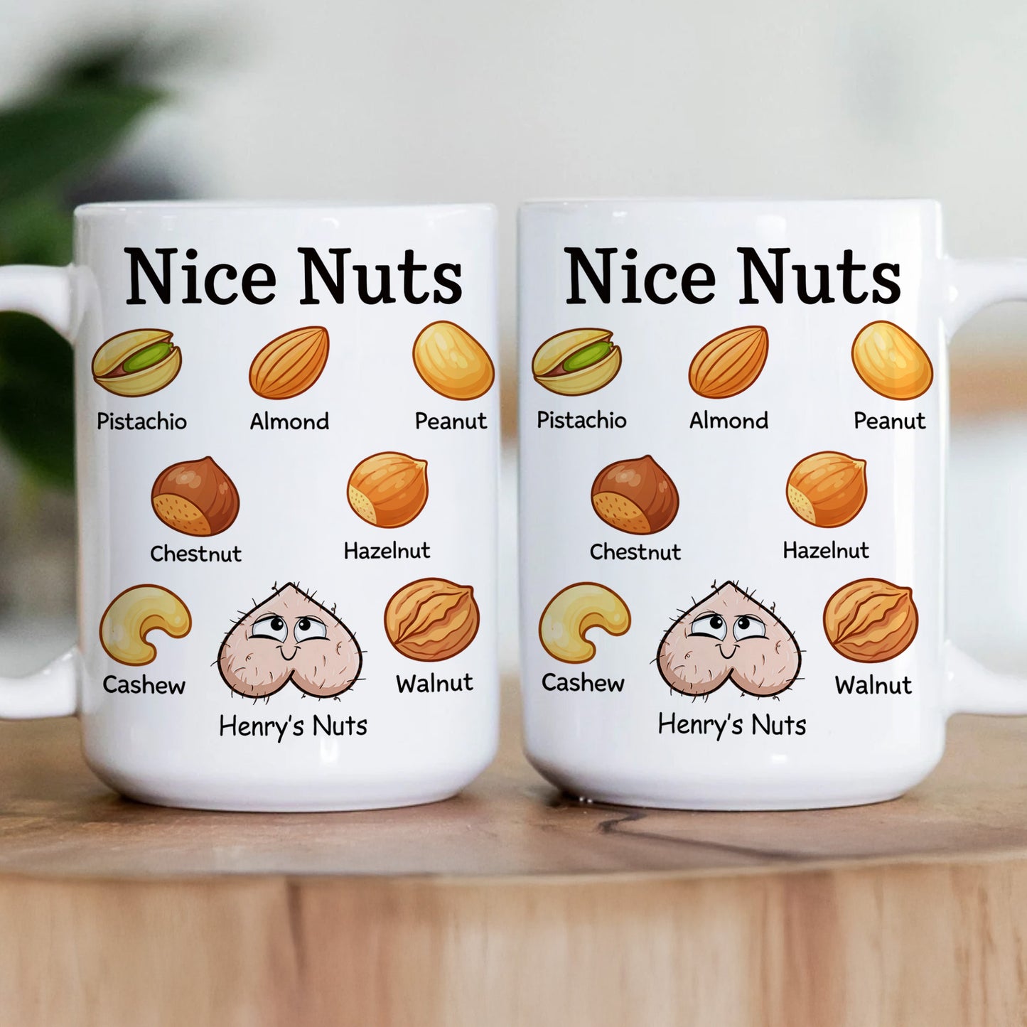 Nice Nuts Exchange Gift For Husband, Bf - Personalized Mug