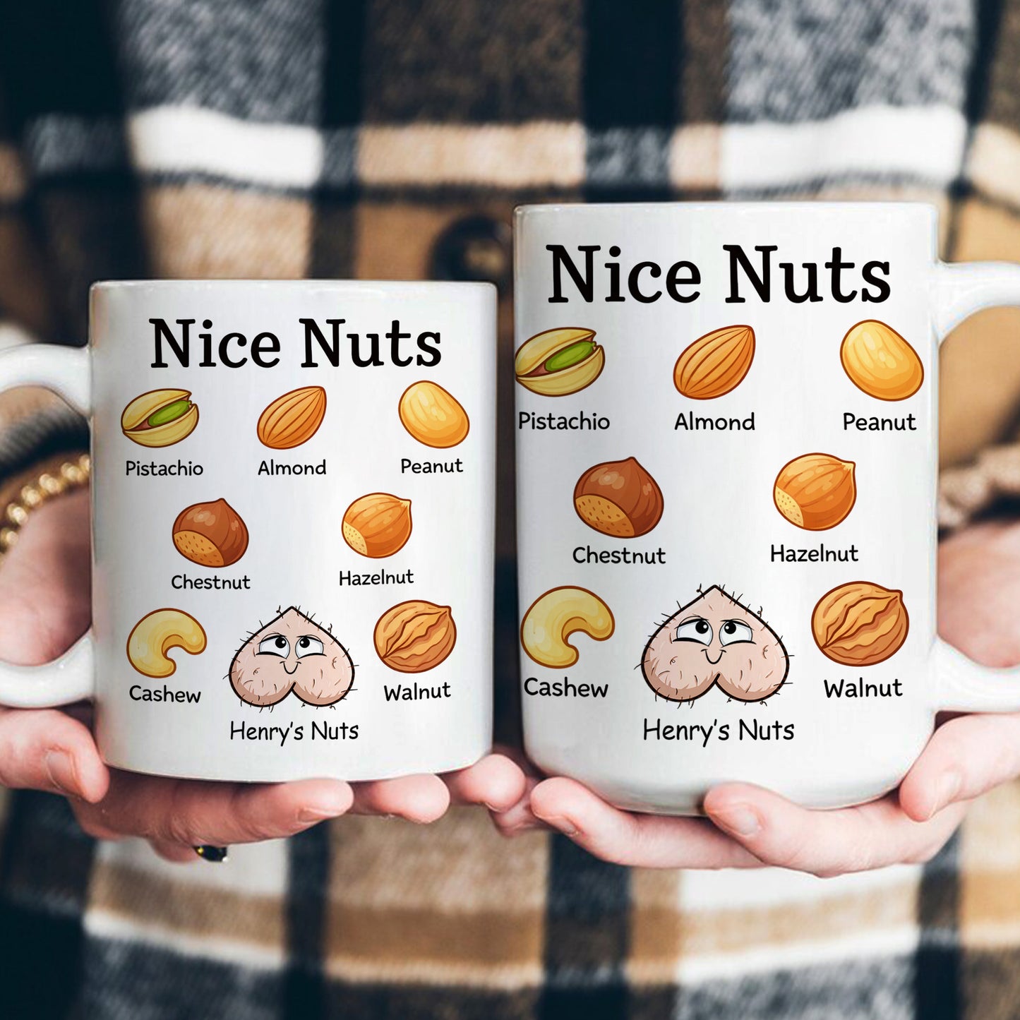 Nice Nuts Exchange Gift For Husband, Bf - Personalized Mug