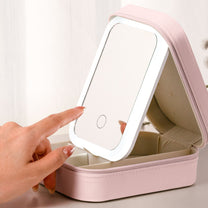 No Distance Can Ever Separate Us - Long Distance Gifts - Custom Makeup Box With LED Mirror