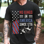 No Kings In America 4Th Of July - Personalized Shirt