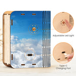 No Longer By My Side - Personalized 3D Wooden Puzzle Photo Night Light