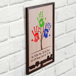No Matter How Tall We Grow - Personalized Wooden Plaque