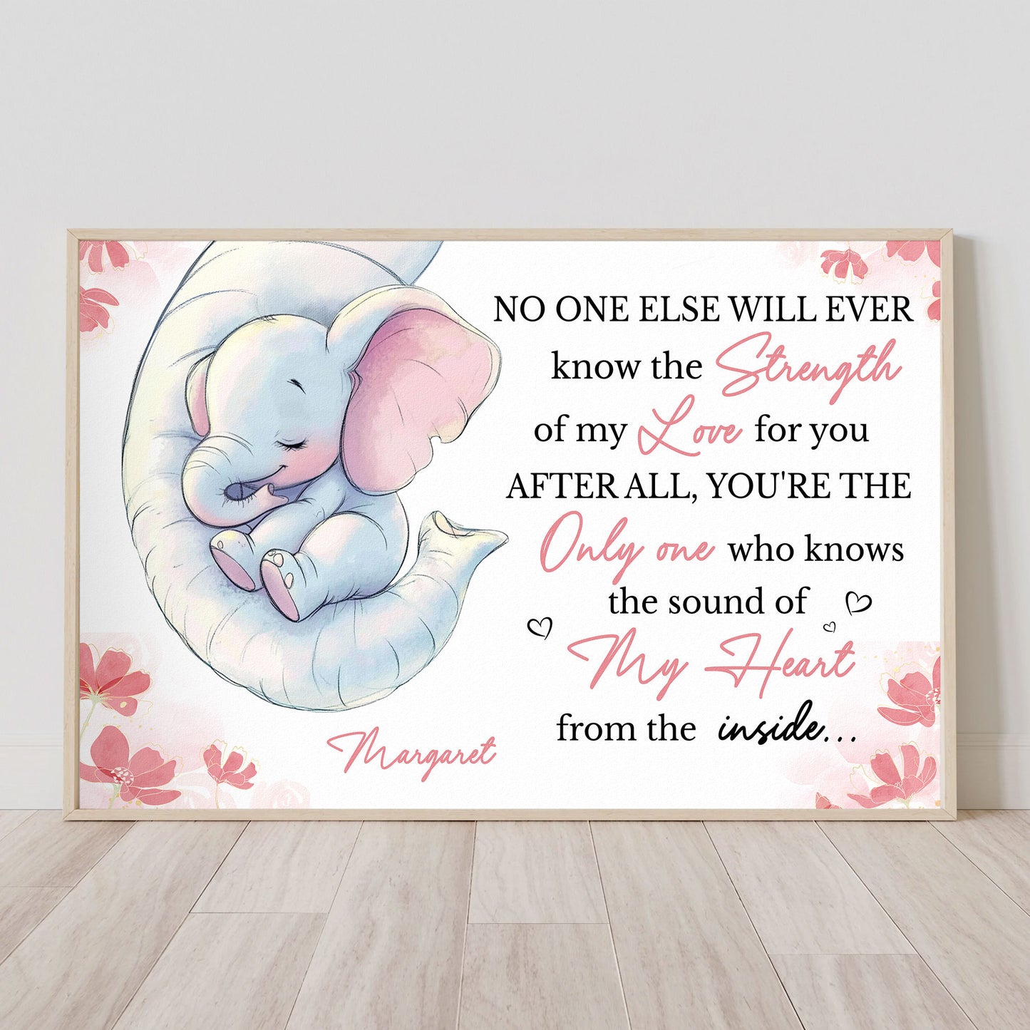 No One Else Will Ever Know The Strength Of My Love For You - Personalized Poster
