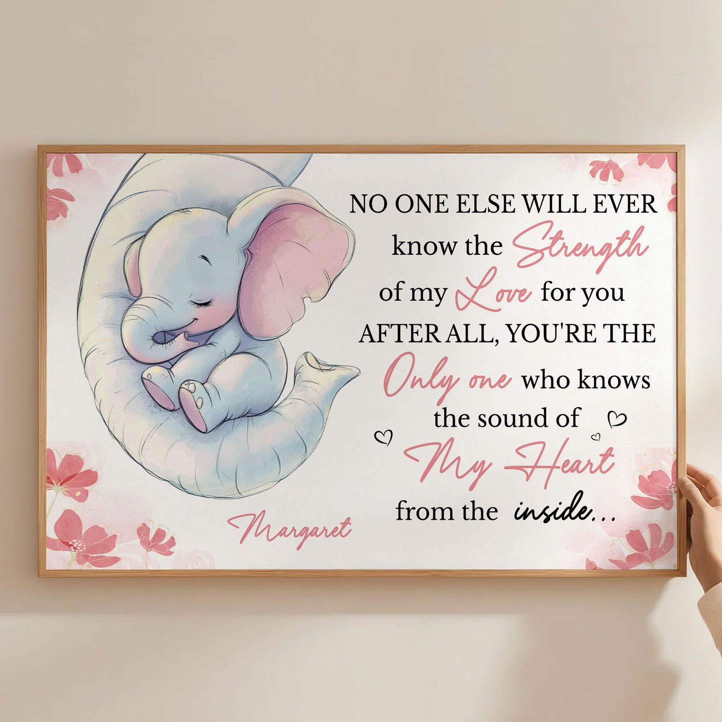 No One Else Will Ever Know The Strength Of My Love For You - Personalized Poster