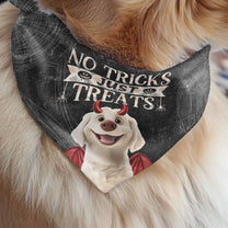 No Tricks, Just Treats - Personalized Bandana Collar