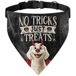 No Tricks, Just Treats - Personalized Bandana Collar