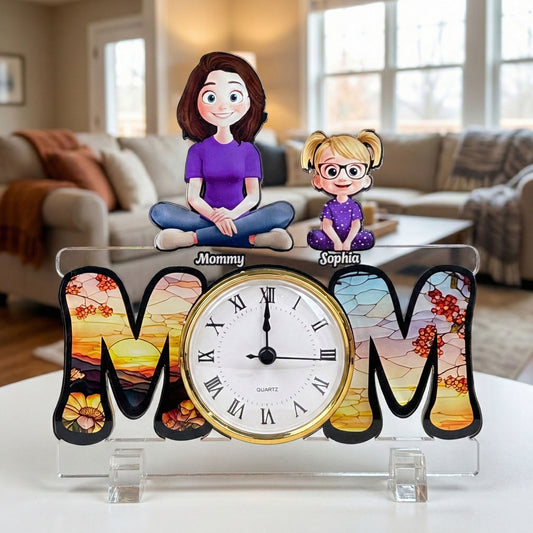 No-Matter-How-Much-Time-Goes-By-We-Will-Always-Be-Your-Little-Girls,-Boys-Personalized-Acrylic-Desk-Clock-1