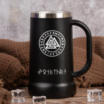 Norse Mythology Viking Runes - Personalized Beer Stein