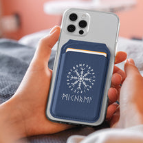 Norse Mythology Viking Runes - Personalized Wallet Compatible With Magsafe