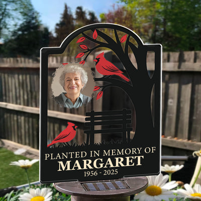 Not A Day Goes By That You Are Not Missed Memory - Personalized Photo Solar Light