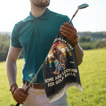 Not All Who Wander Are Lost Funny Gift For Golfers, Dad, Husband, Buddies, Golf Lovers - Personalized Golf Towel