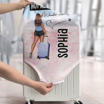 Not All Who Wander Are Lost - Personalized Luggage Cover